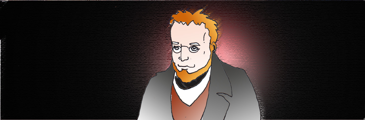 Immagine di Cavour (Per leggerne la descrizione proseguire nel link). Si vede lo statista in mezzo busto, con una giacca grigia, un'espressione seria dietro un paio di occhiali tondi di piccole dimensioni, il volto incorniciato da una barbetta bionda.