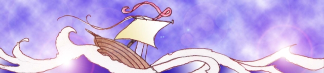 Immagine di un veliero tra le onde di un mare in tempesta (Per leggerne la descrizione proseguire nel link) Si vede un veliero, con vela spiegata tra le onde spumeggianti. Ne è quasi inghiottito.