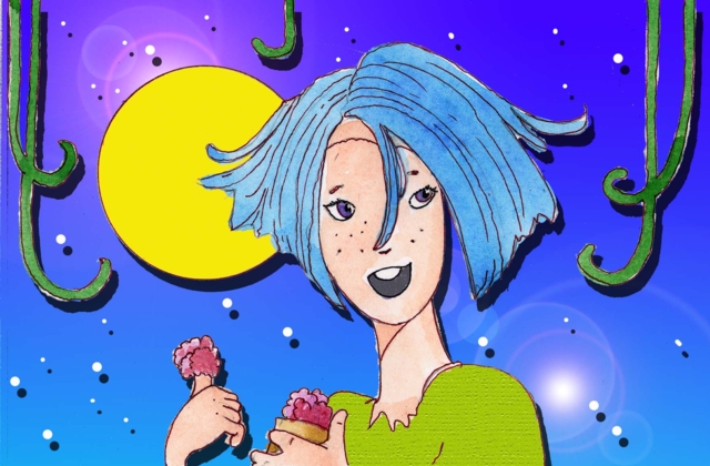 Immagine di Nemo (Per leggerne la descrizione proseguire nel link) Si vede Nemo in primo piano con i capelli blu mossi dal vento e un'espressione nel volto entusiasta. Sta mangiando la sua marmellata che tiene nella mano sinistra e, sempre di marmellata sono sporche anche le dita della mano destra. Sullo sfondo il disco della luna e il cielo stellato; del fogliame attorno.